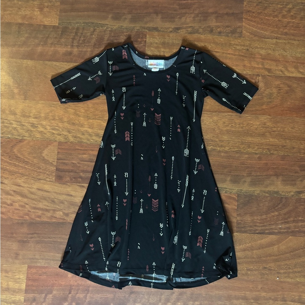 LuLaRoe Black and White A-line Casual Dress